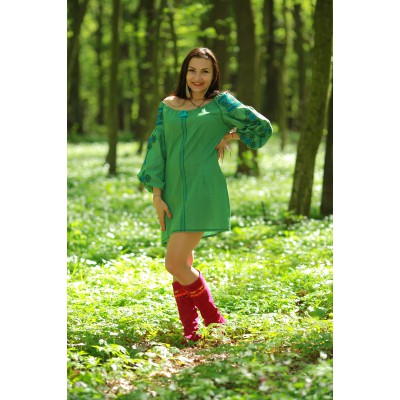 Embroidered dress "Spring Dream"